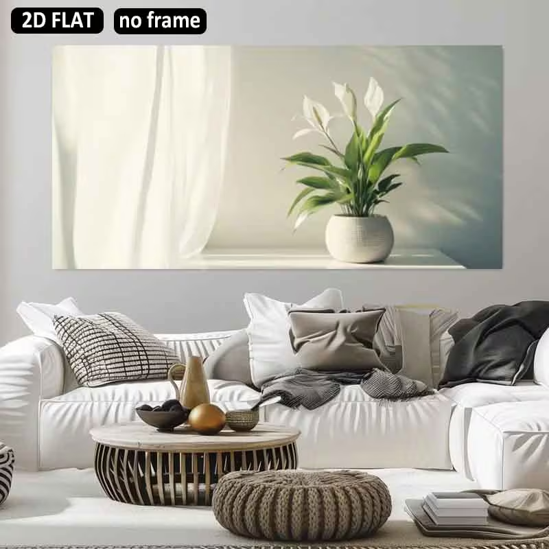 2D plat, 2D plat 1pc 31.49X62. - Peace Lily White recensie en prijs